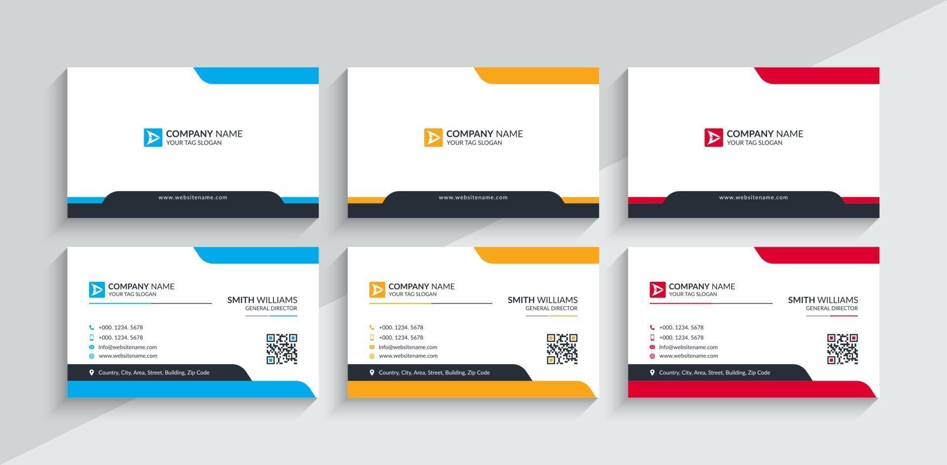 Creative and Modern Professional Business Card Template. vector