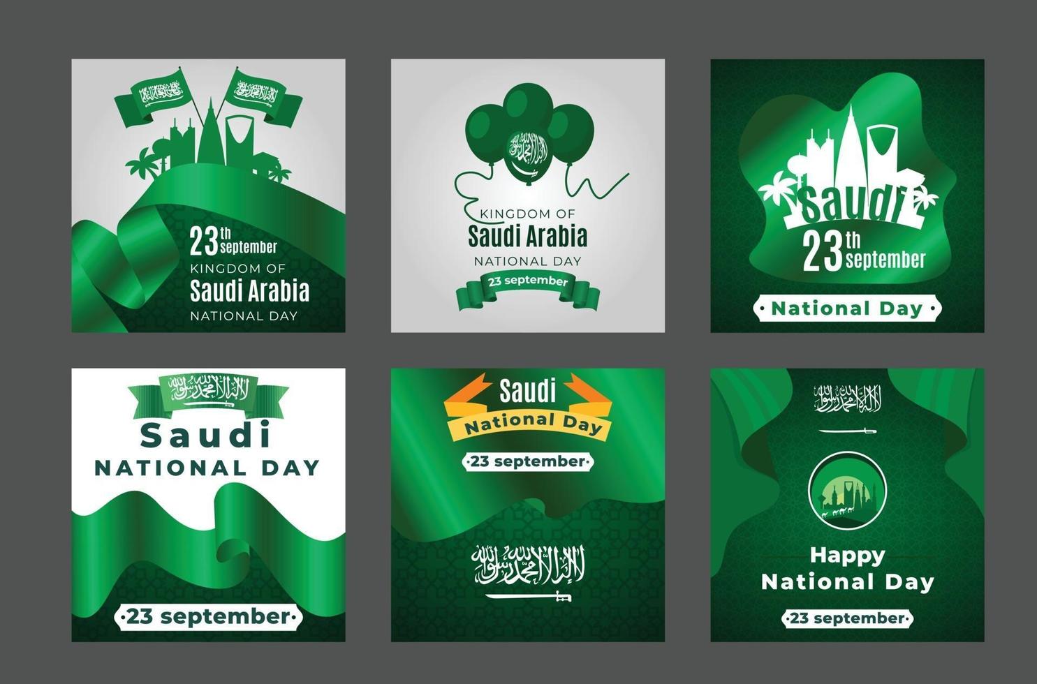 día nacional de arabia saudita el 23 de septiembre. Feliz día de la independencia. vector