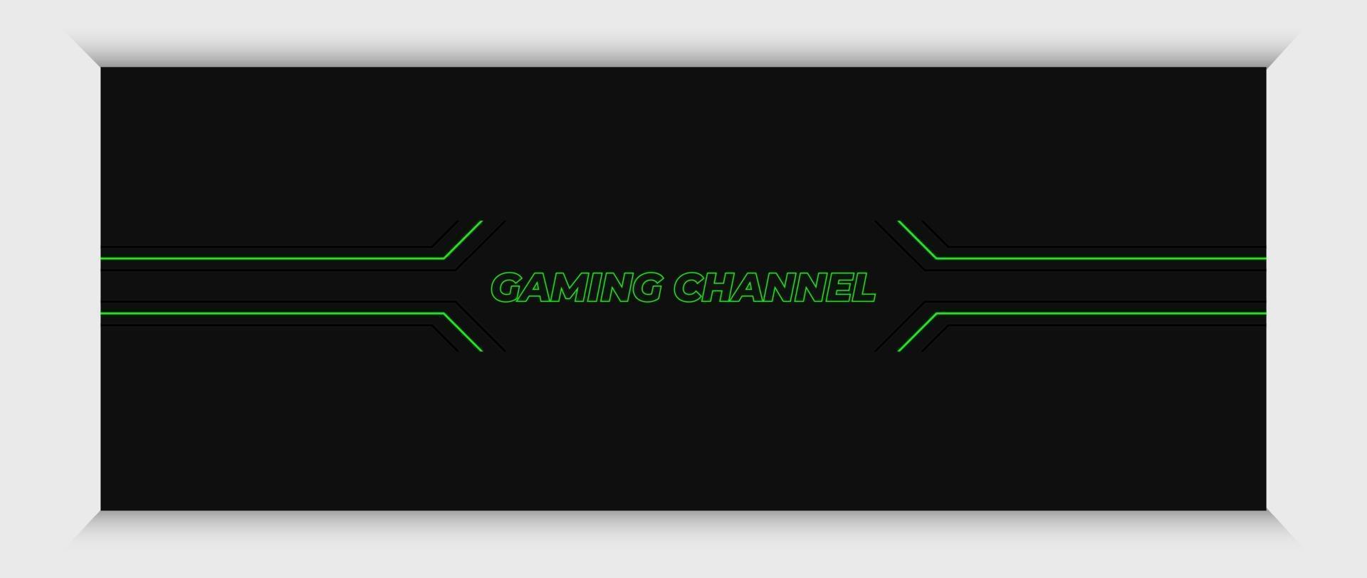 Futuristic Gamer  Channel Art Banner Template