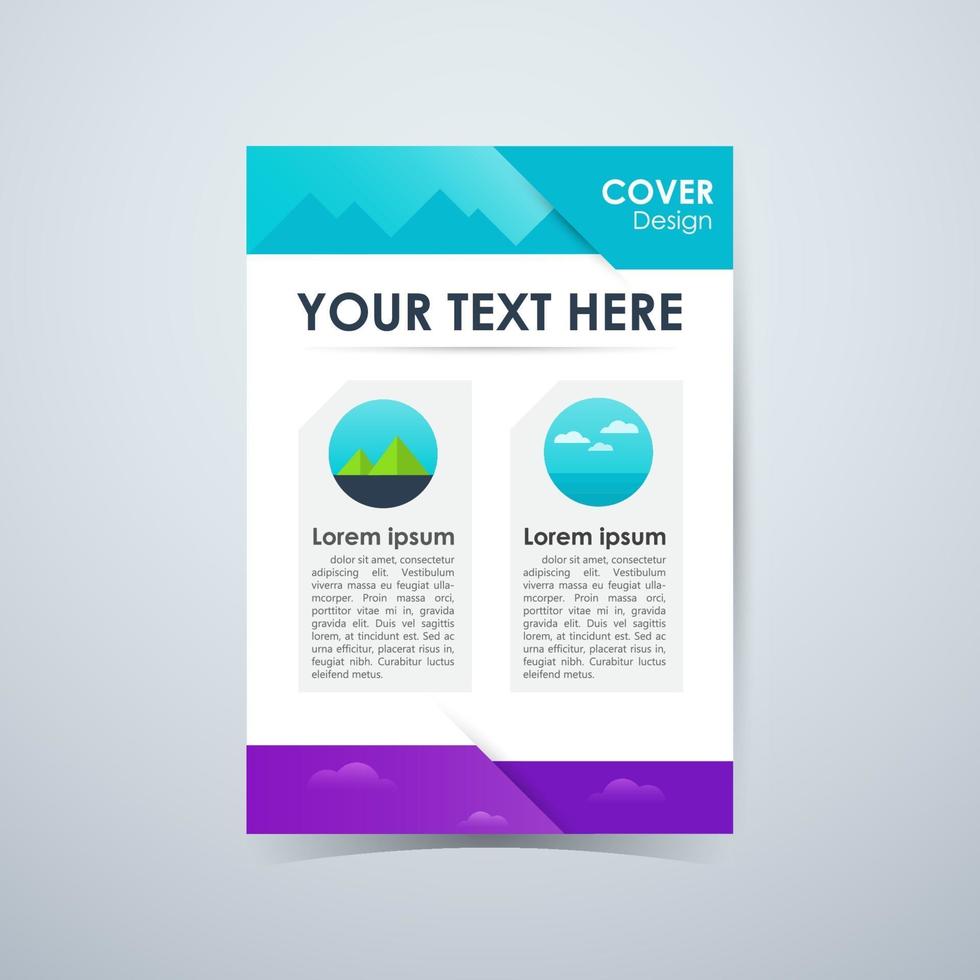 Business page cover. element for nature design. vector illustration