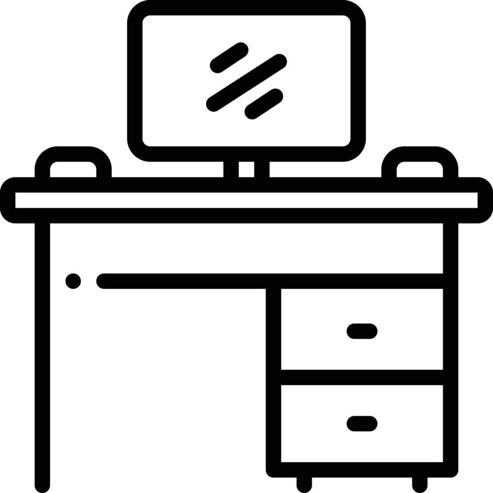 Line icon for workbench vector