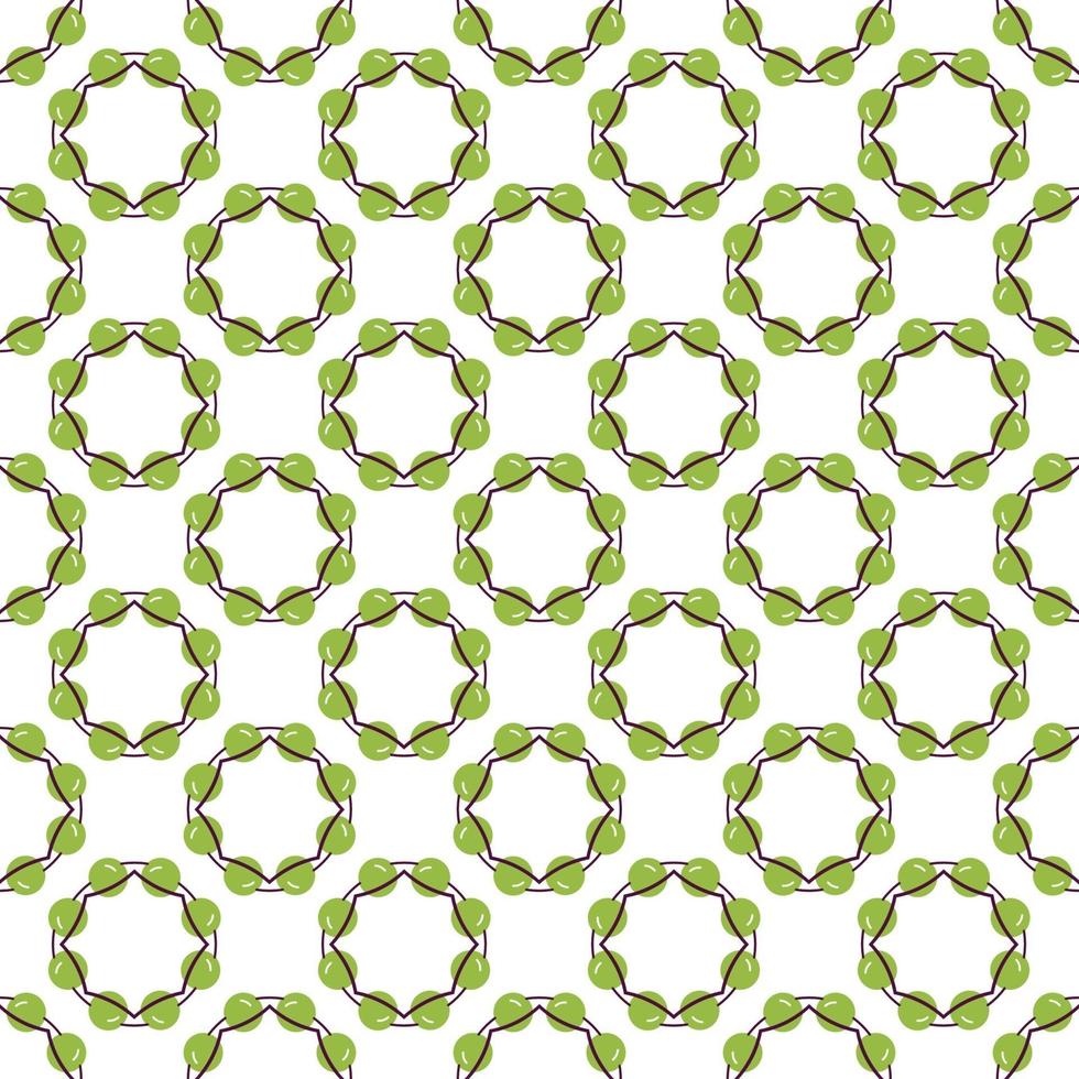 Abstract pattern green grapes Vector illustration