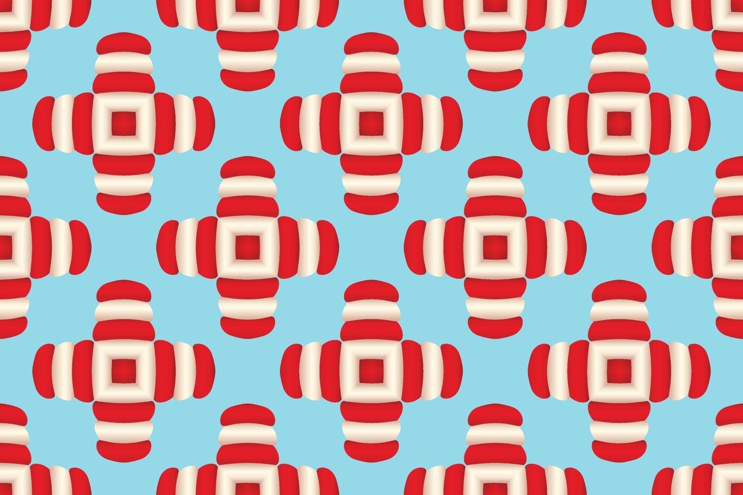 Abstract pattern christmas style red white gradient Vector