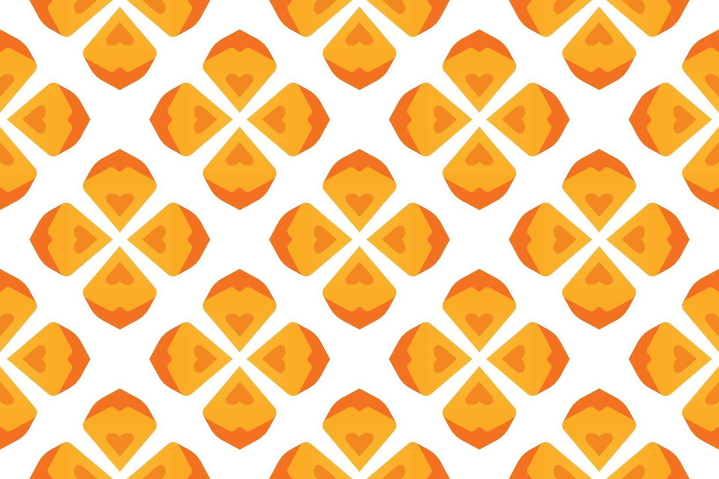 pattern heart orange gradient vector illustration