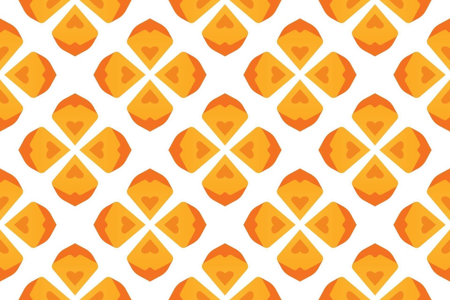 pattern heart orange gradient vector illustration