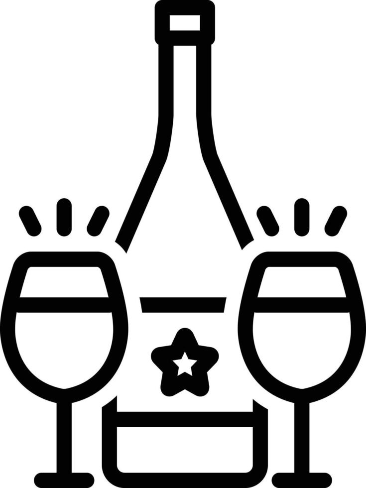 icono de línea para cava vector