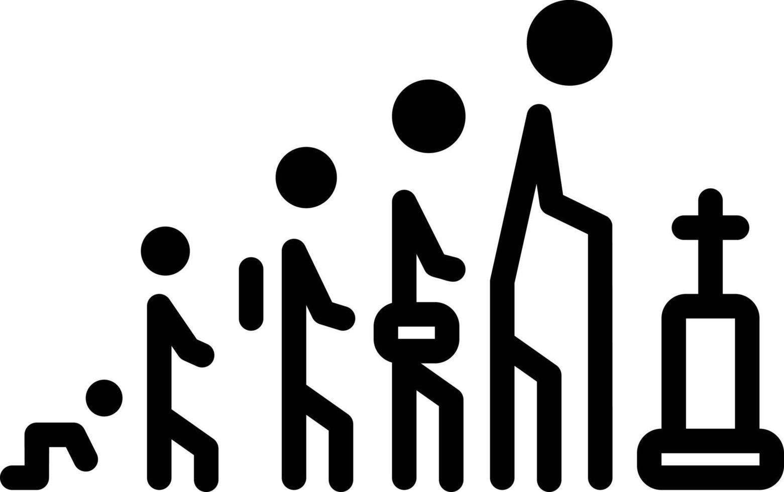 Line icon for life vector