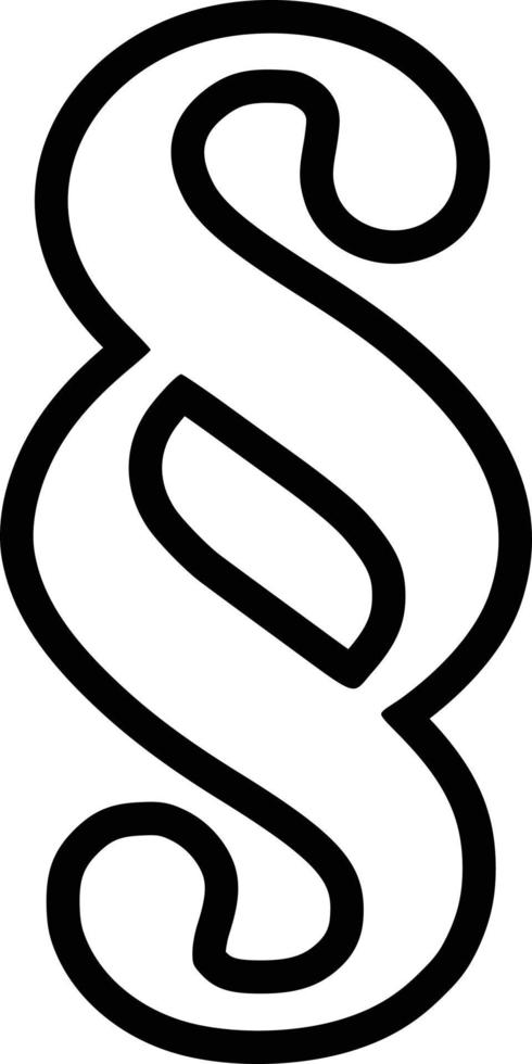 Line icon for impressum vector