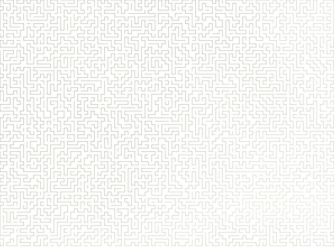 Maze Game and Labyrinth with black lines isolated vector