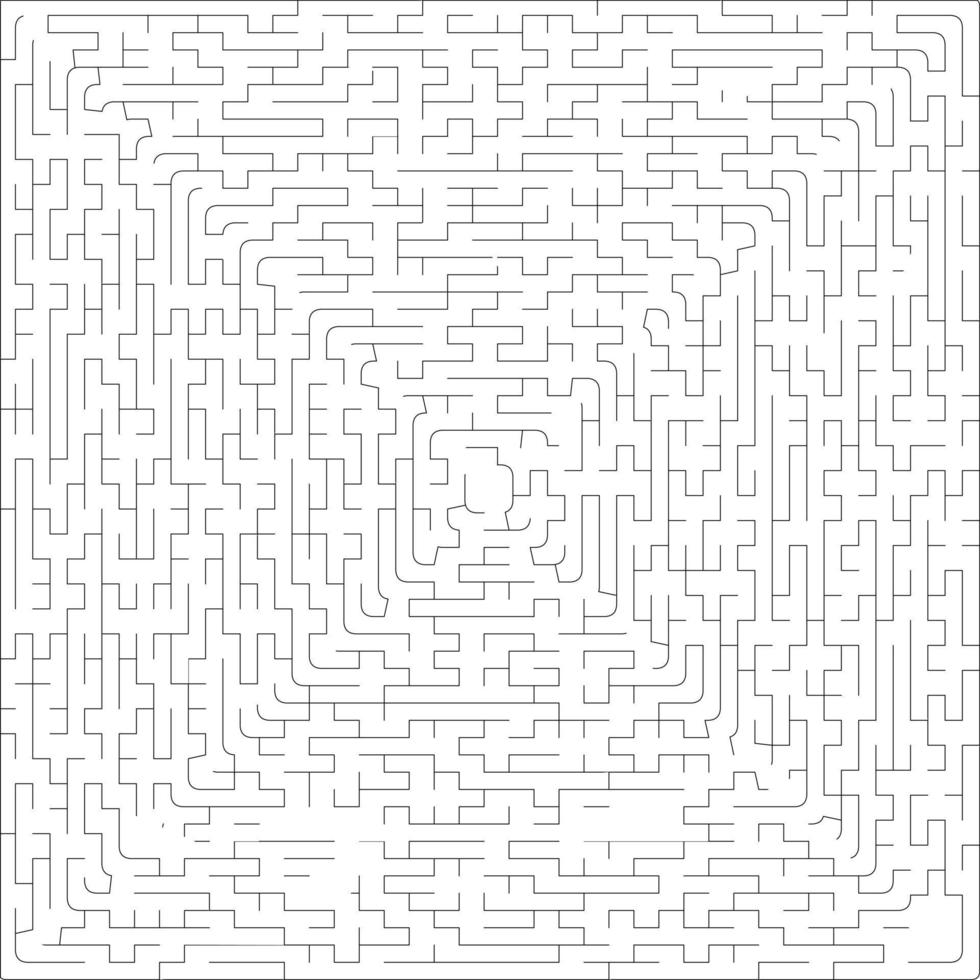 Maze Game and Labyrinth in square background vector