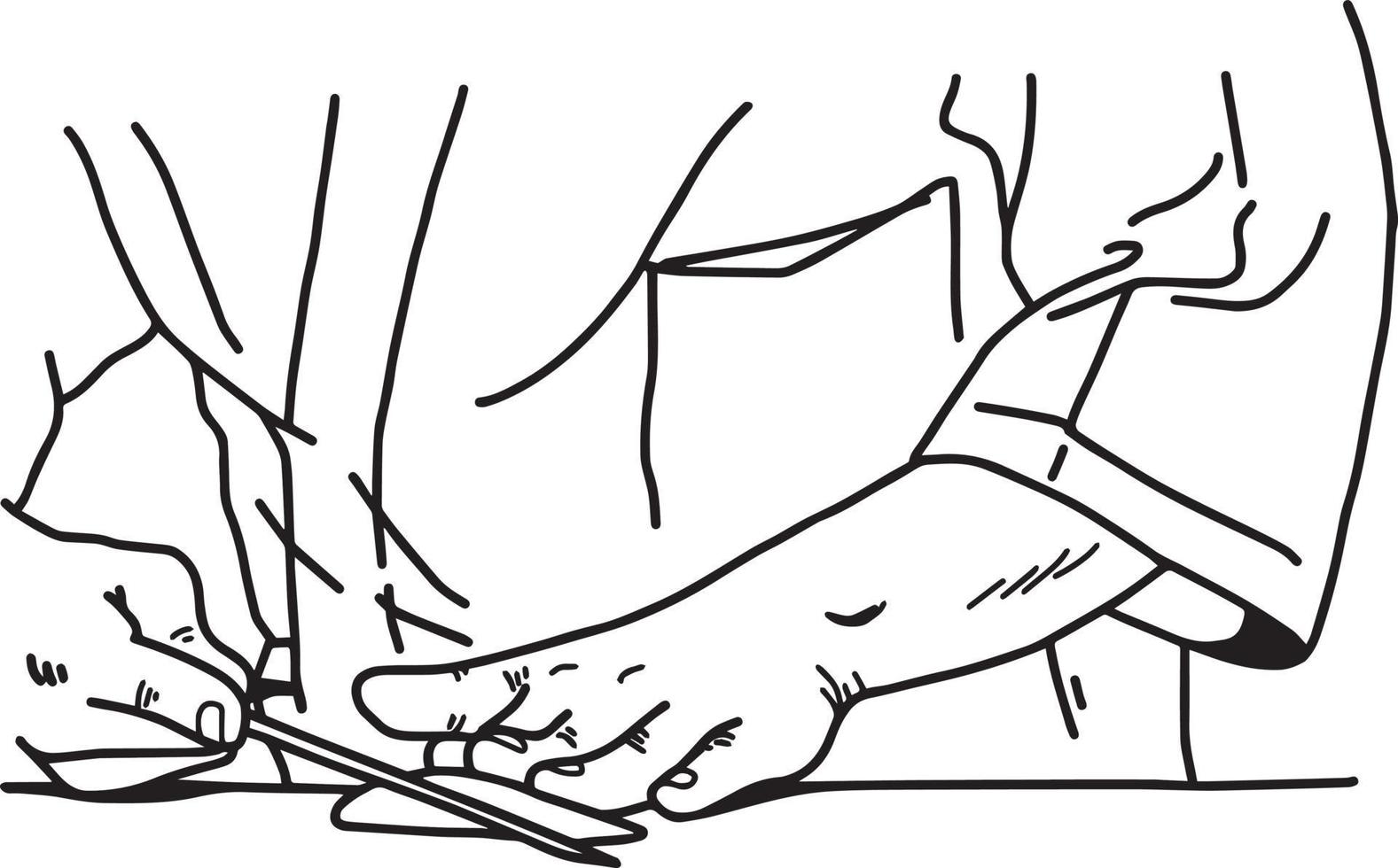 close-up hand of asian chef filleting fish with knife vector