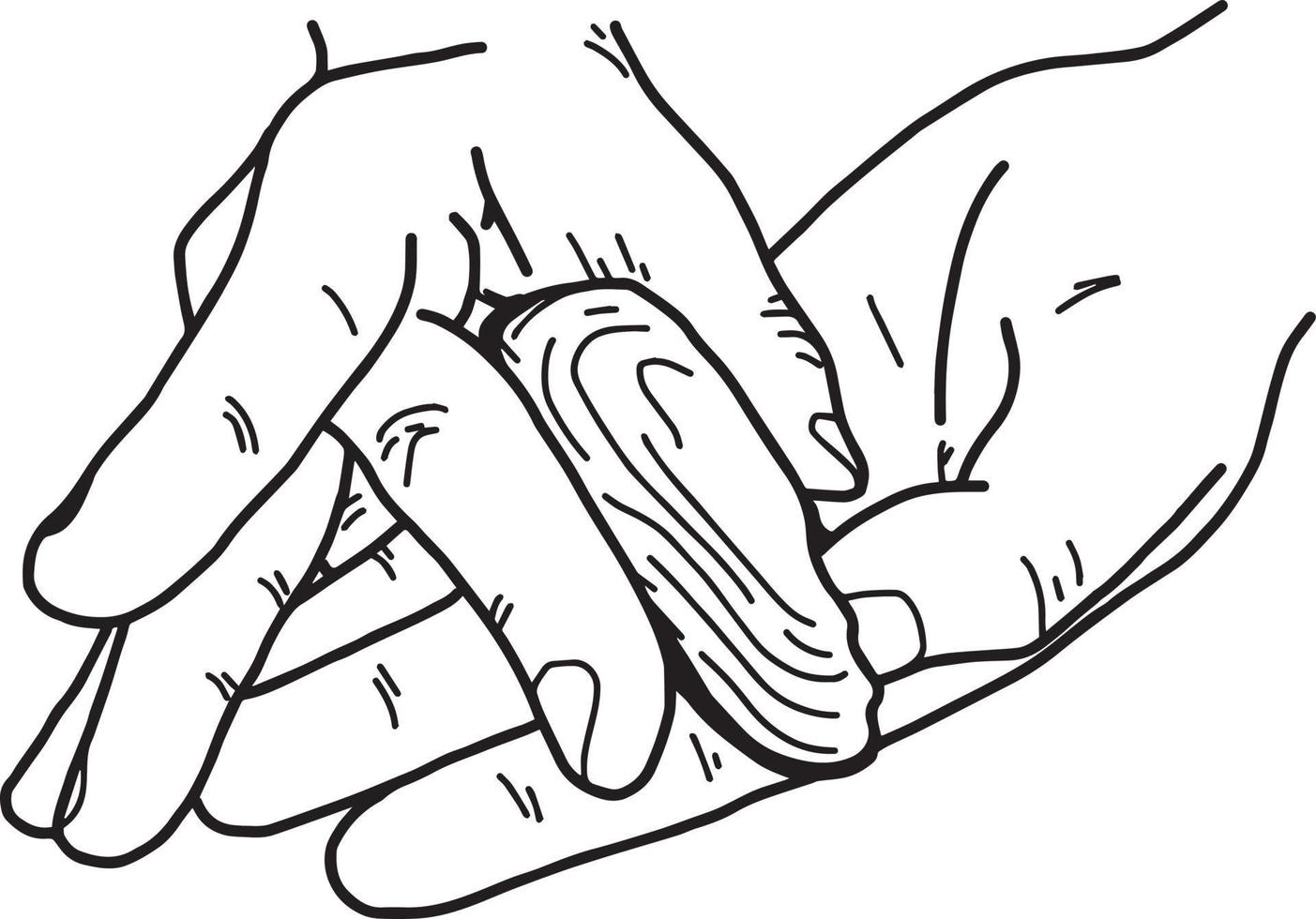 close-up hand of asian chef mould sushi - vector