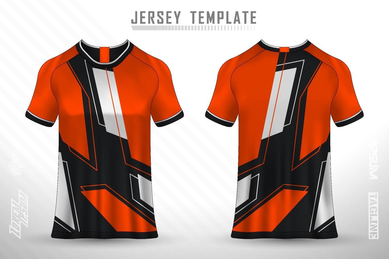 Sports jersey and t-shirt template sports jersey design vector mockup