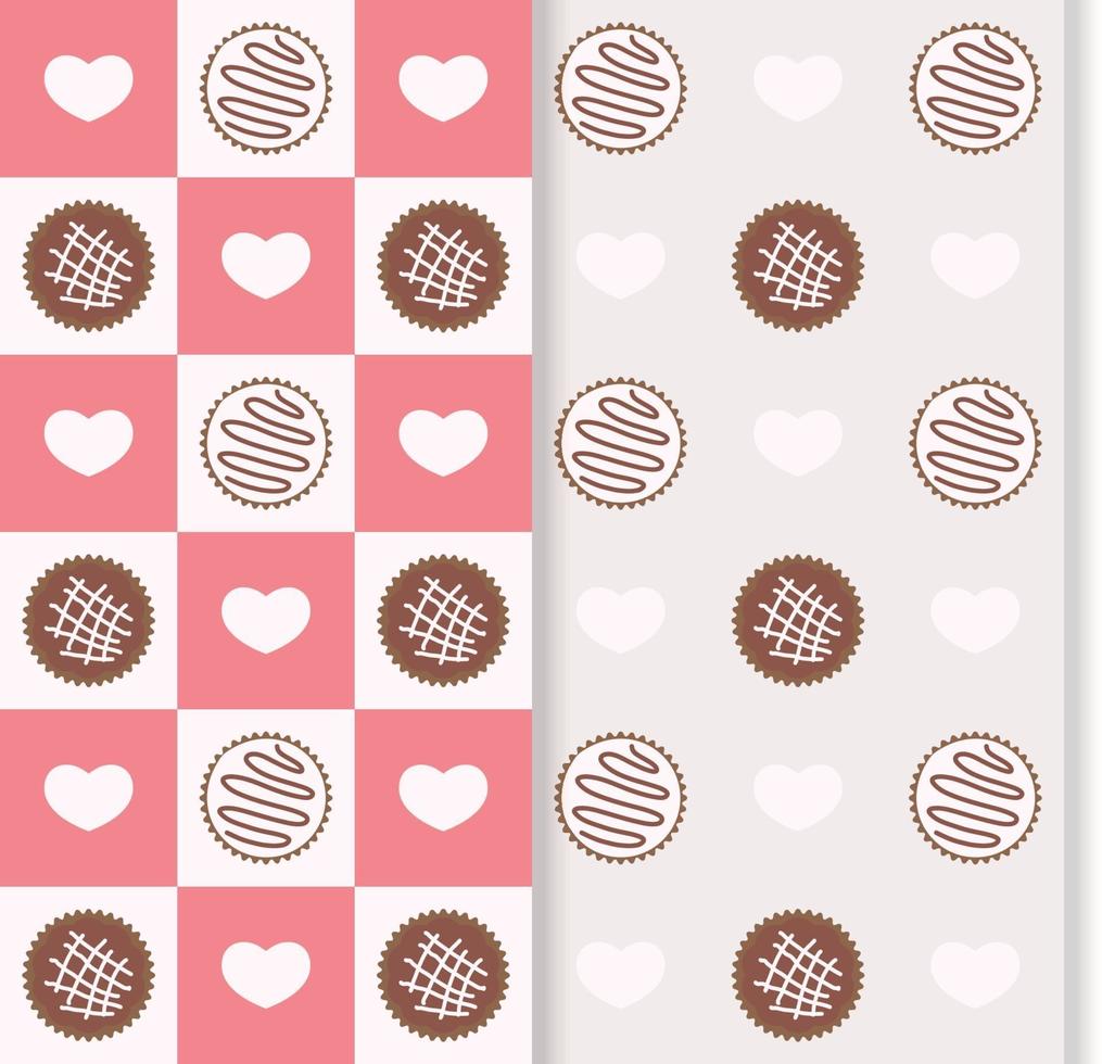cute and sweet seamless pattern with cookies vector