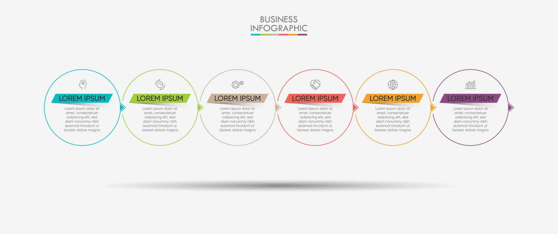 Business data visualization infographic template 3127763 Vector Art at ...