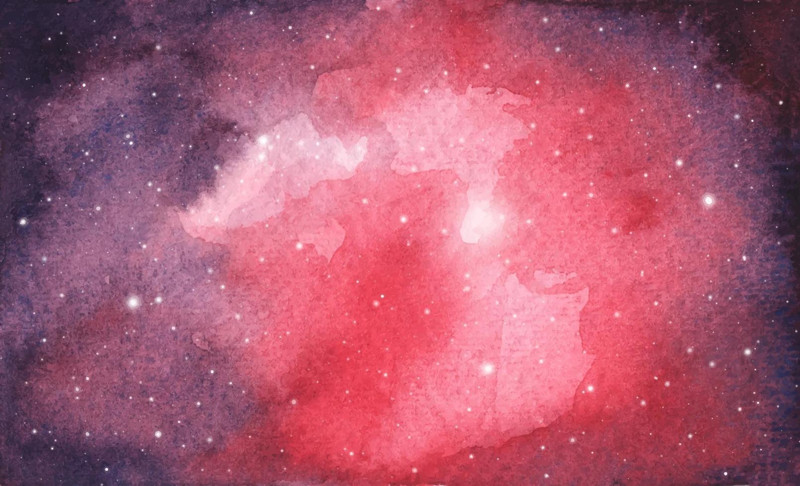 Abstract watercolor galaxy sky background. vector