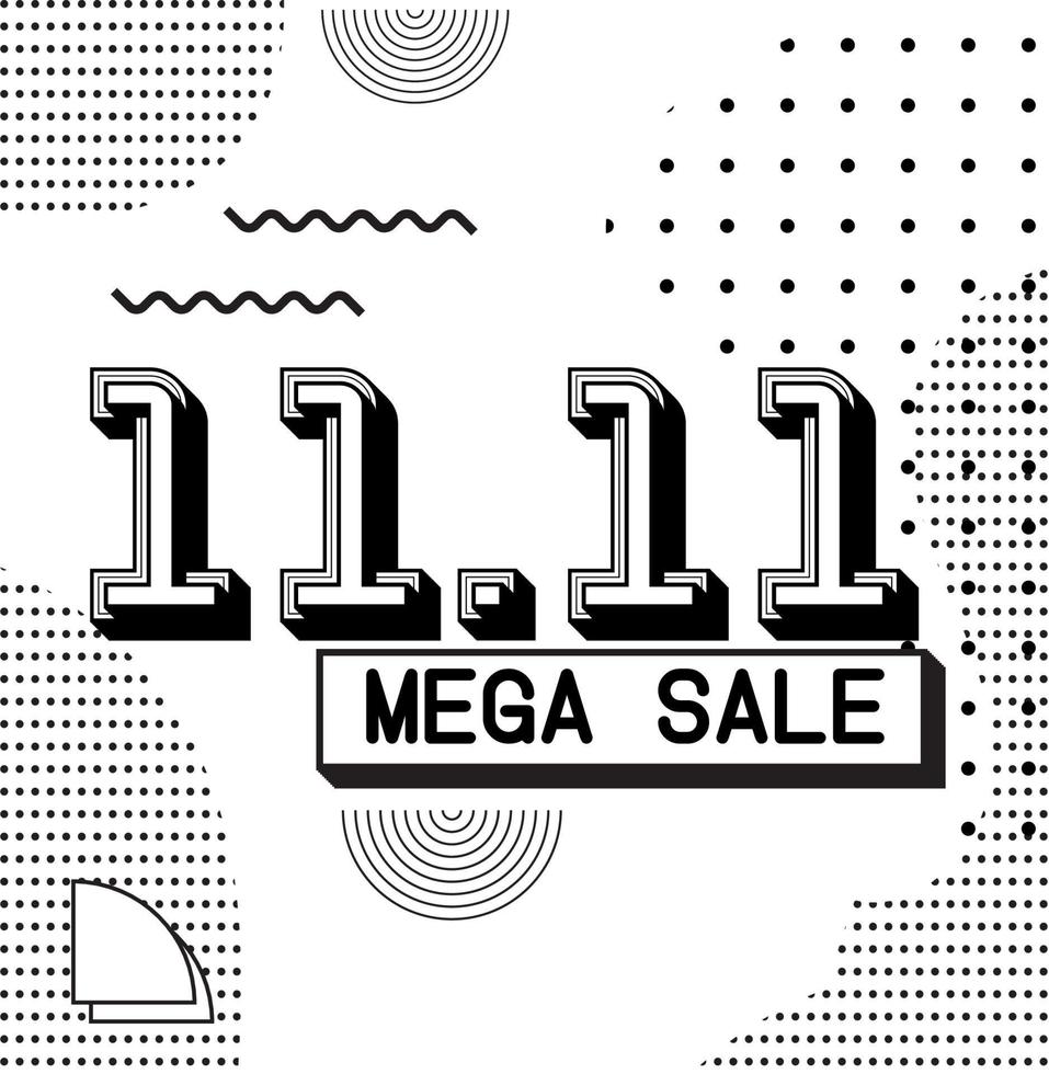 Minimal Geometric dotted halftone style Design Square vector