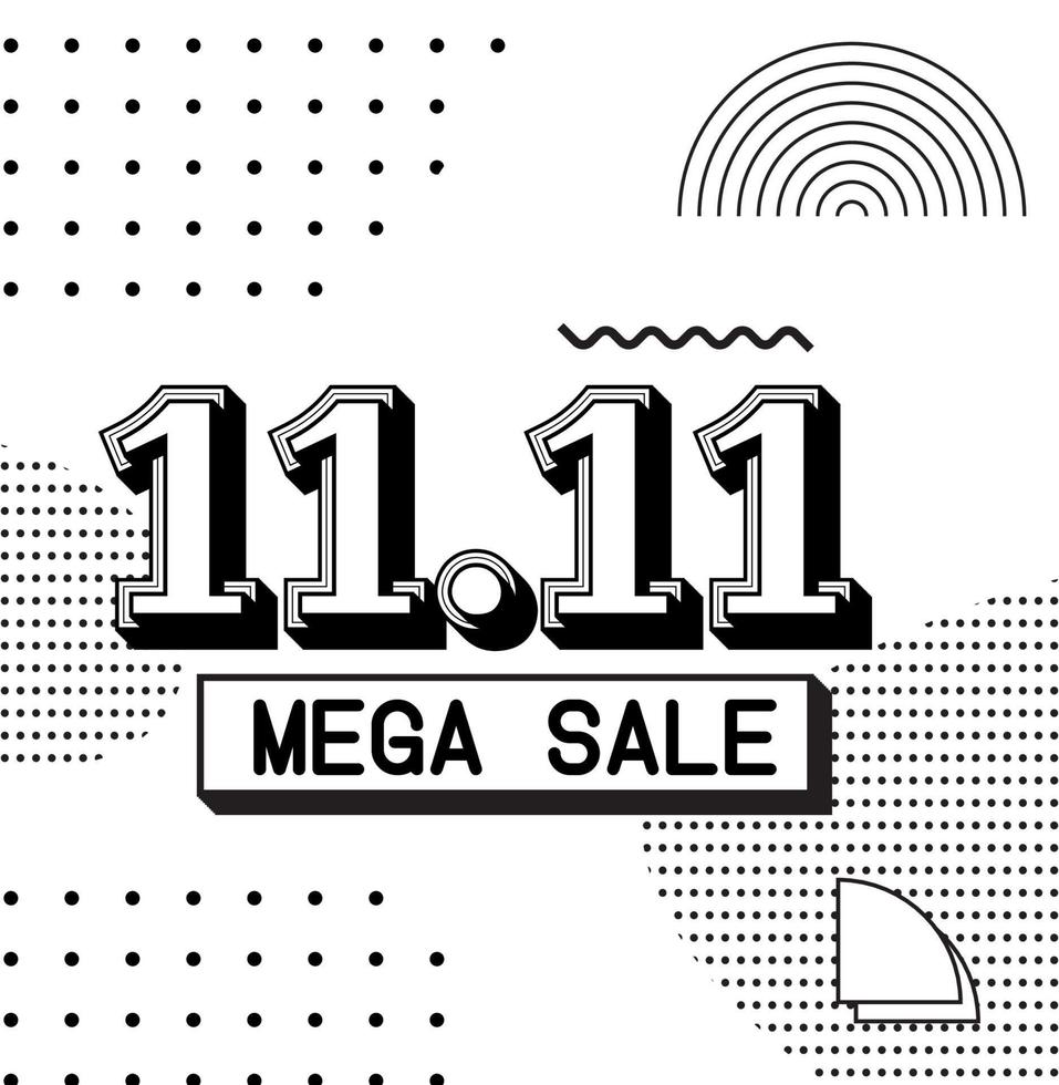Minimal Geometric dotted halftone style Design Square vector