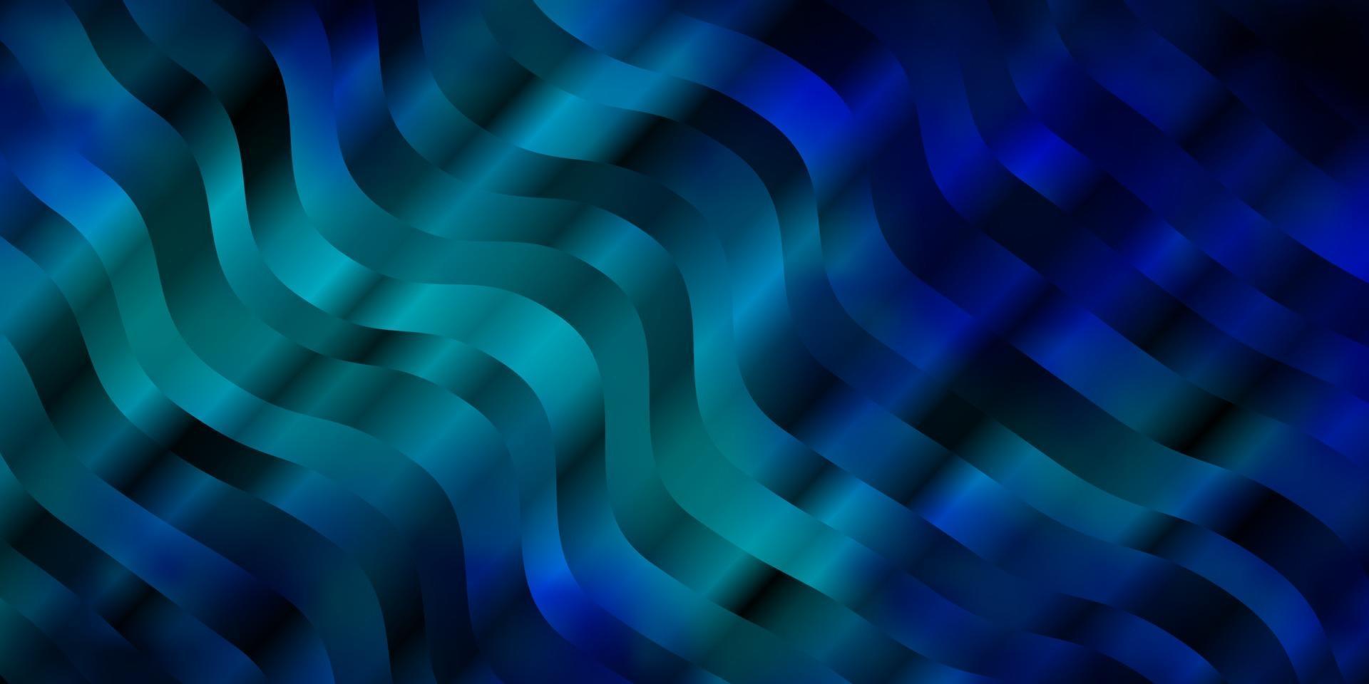 diseño de vector azul oscuro con líneas torcidas.