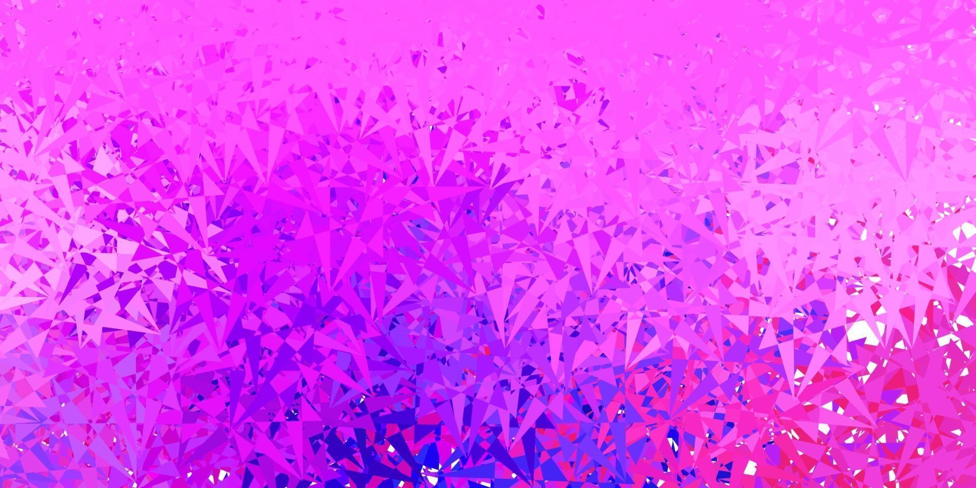Light blue, red vector backdrop with triangles, lines.