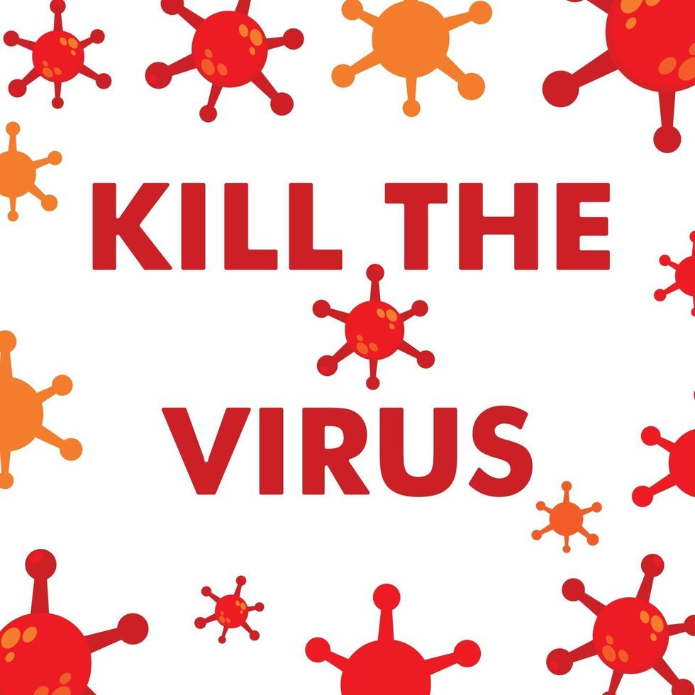 kill the virus illustration design. vector