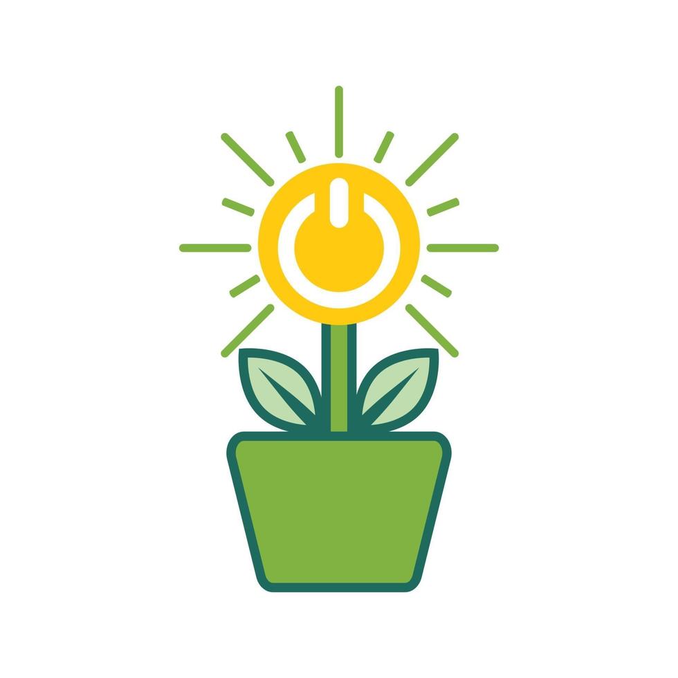 solar energy illustration design. renewable energy illustration vector