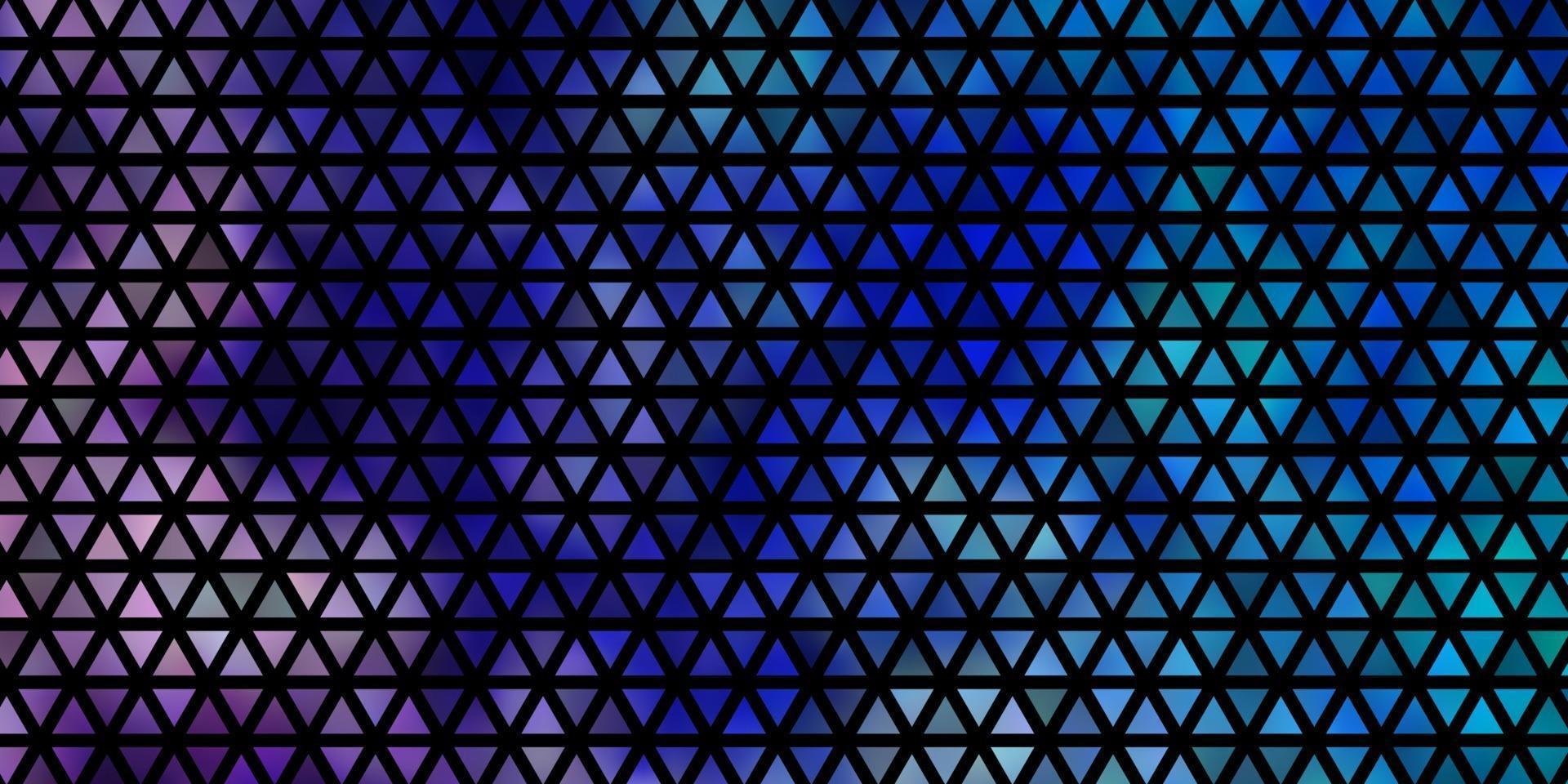 Light Pink, Blue vector layout with lines, triangles.