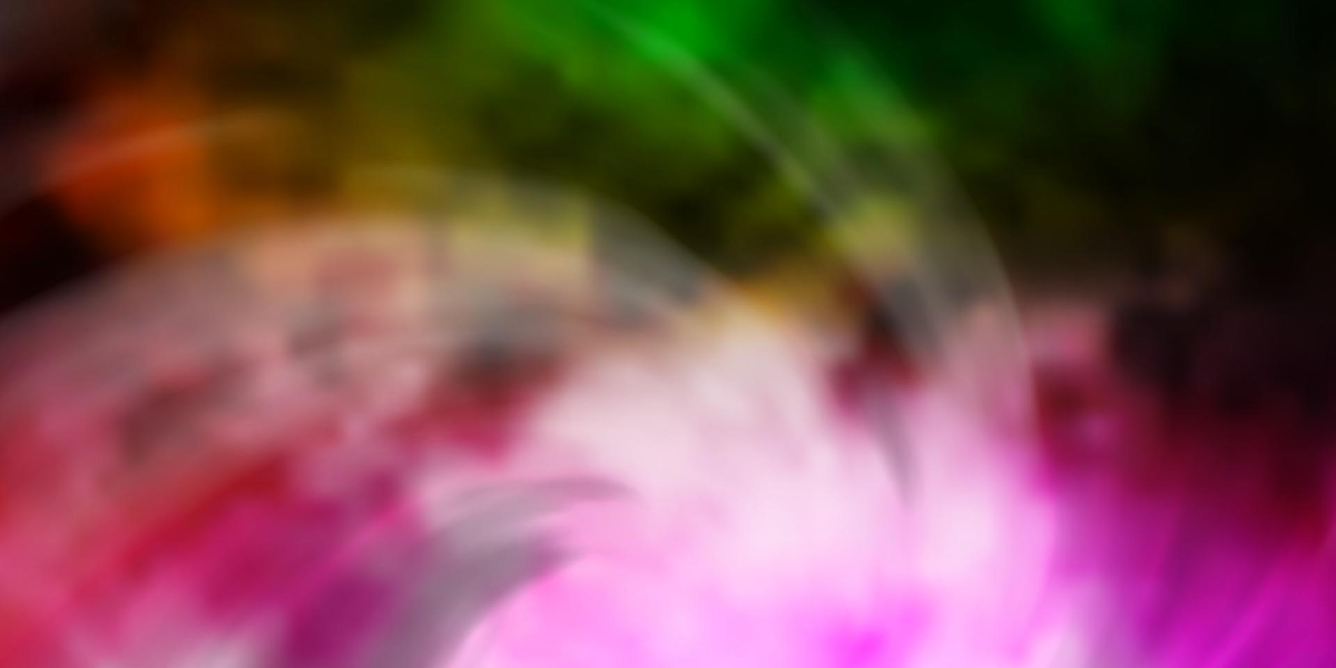 Light Pink, Green vector background with clouds.