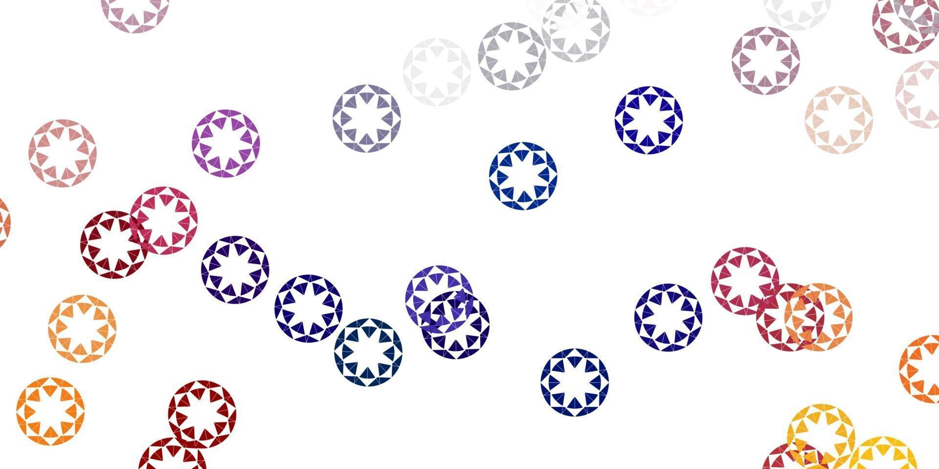 Light blue, yellow vector layout with circle shapes.