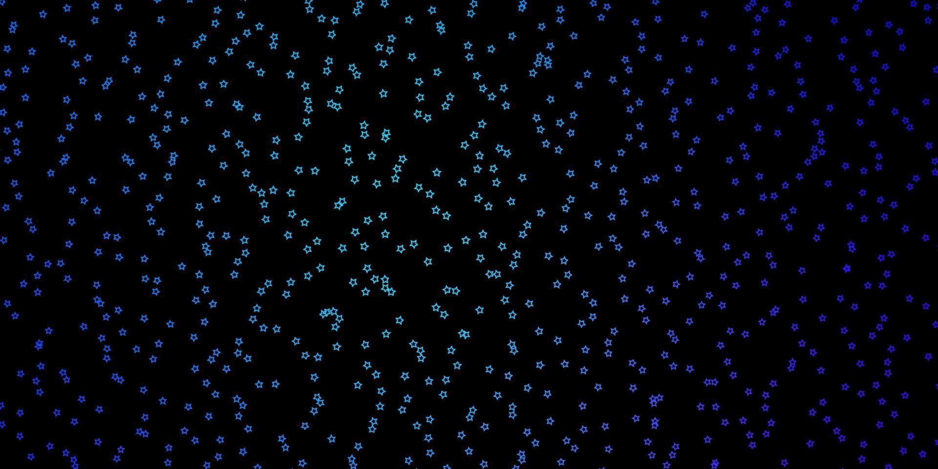 textura de vector de color rosa oscuro, azul con hermosas estrellas.