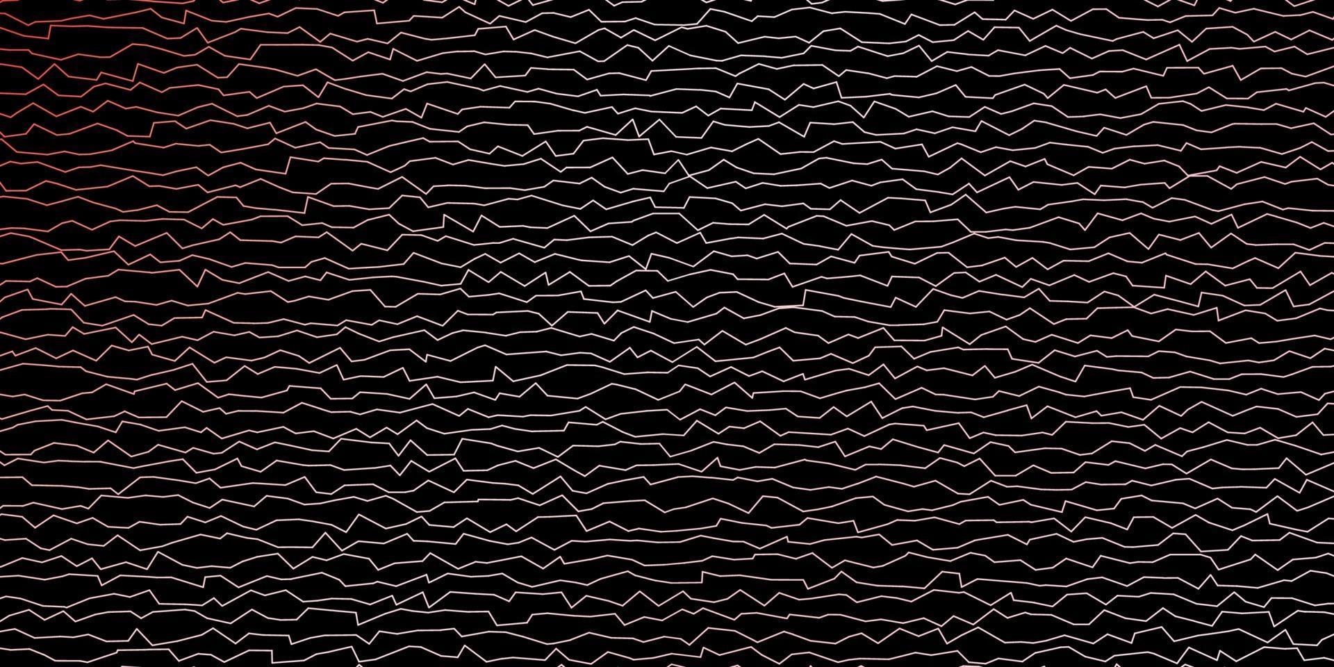 Dark Red vector template with curved lines.