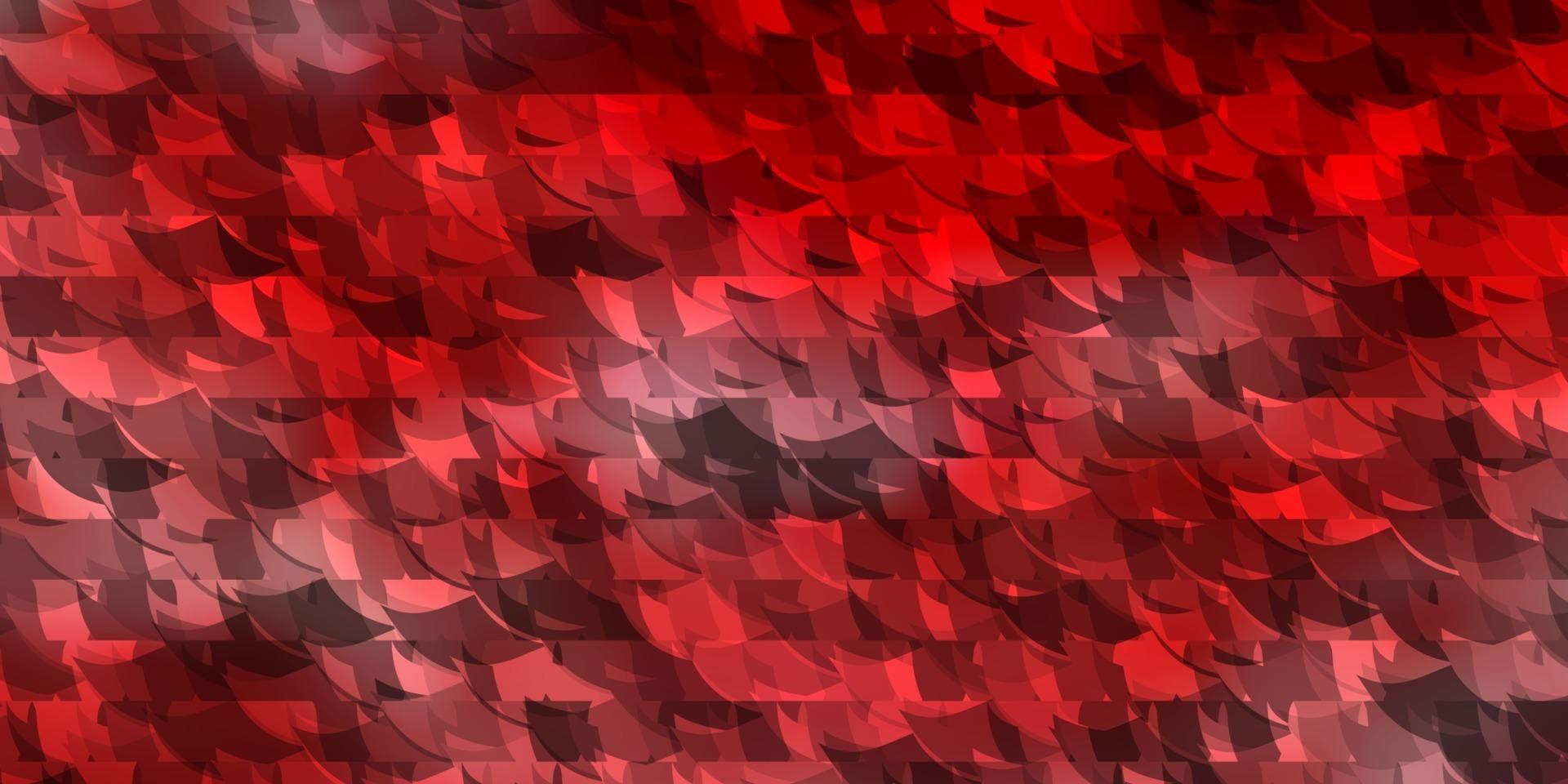 Dark Red vector backdrop with lines, triangles.