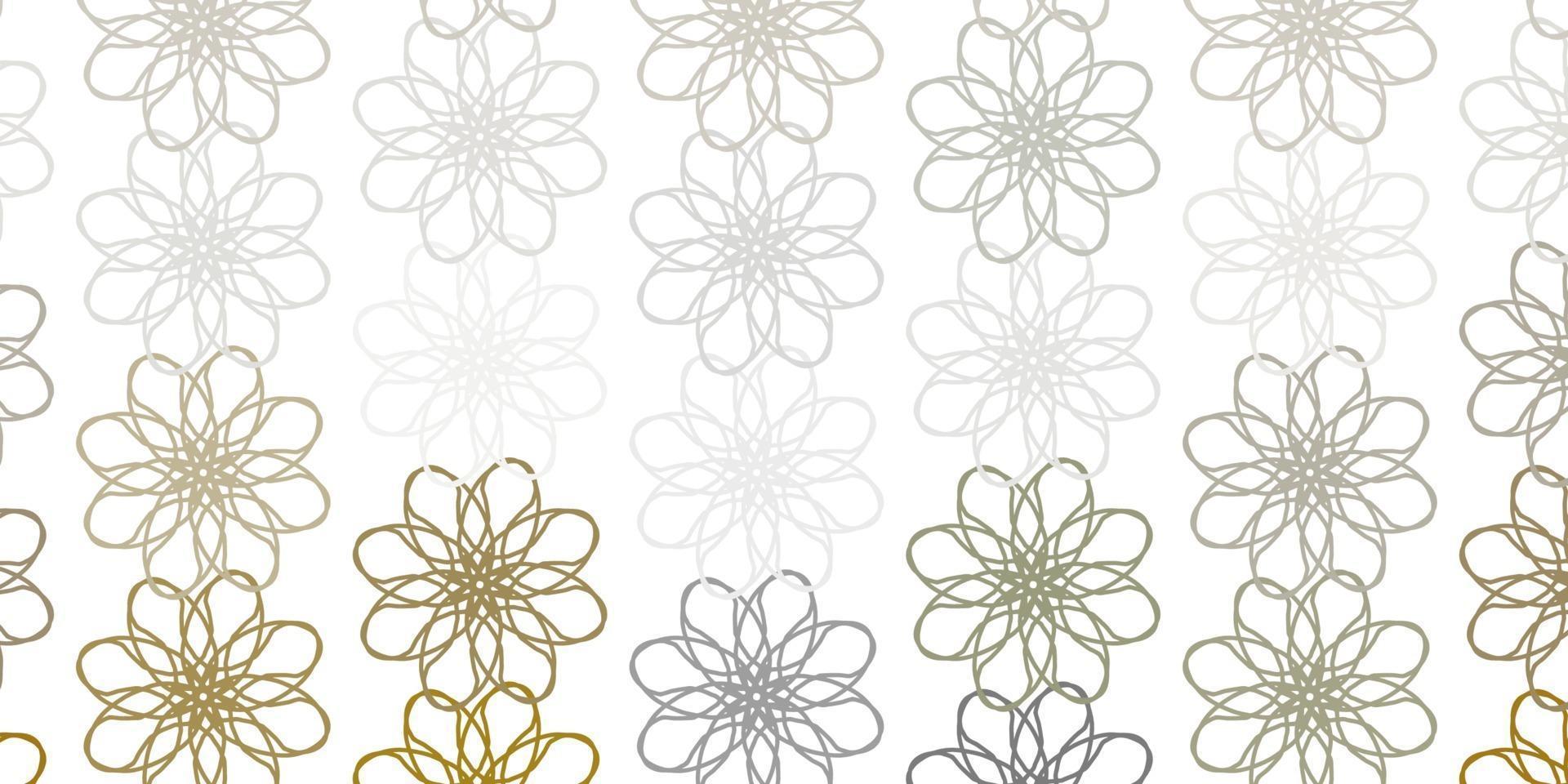 Light Gray vector natural backdrop with flowers.