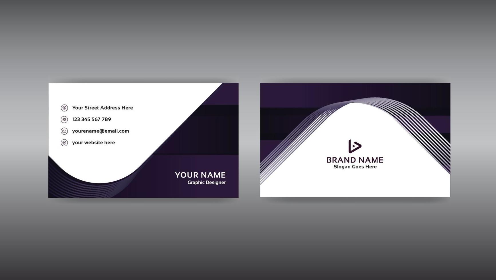 Creative Modern Business Card vector