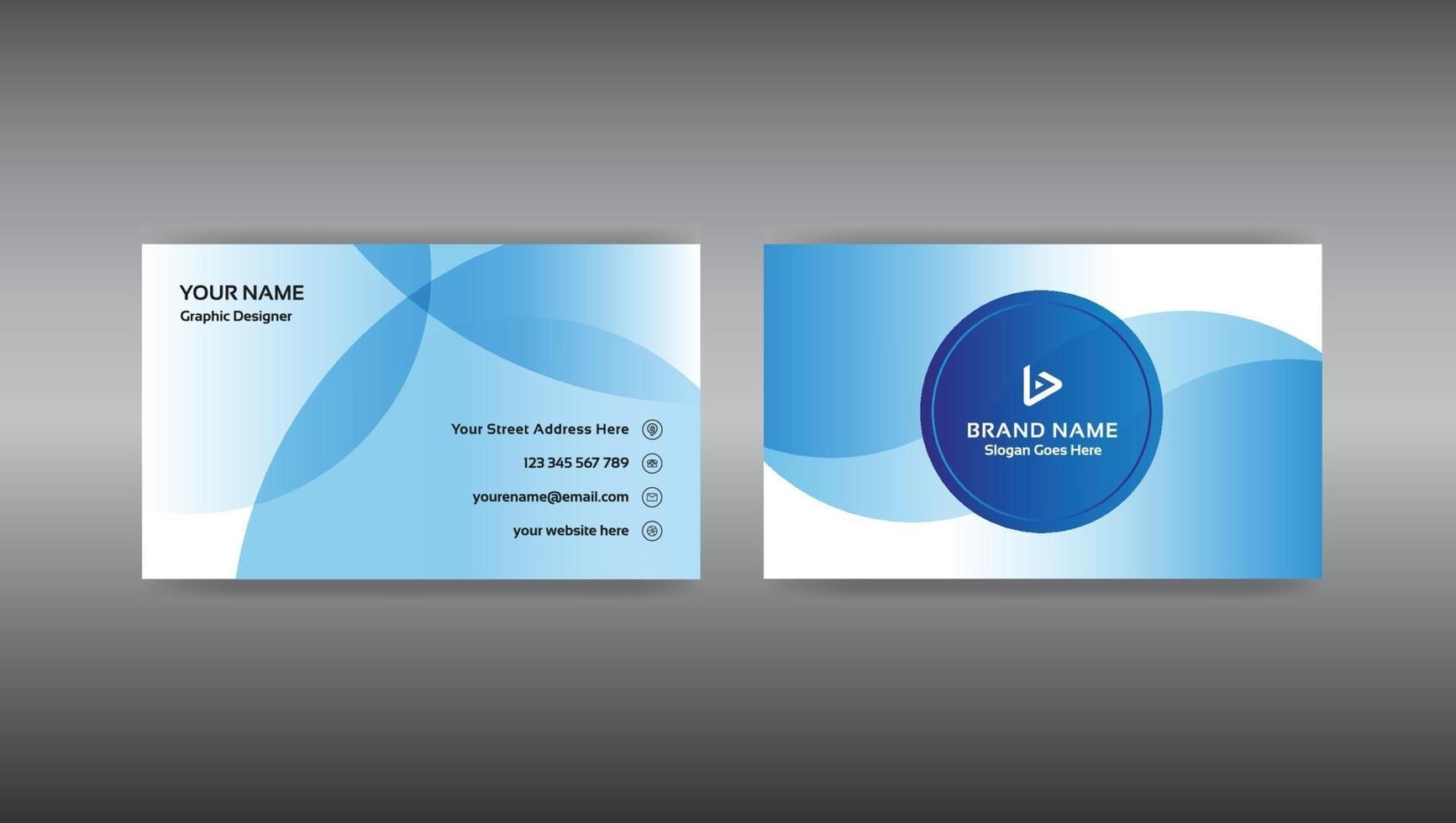 Creative Modern Business Card vector
