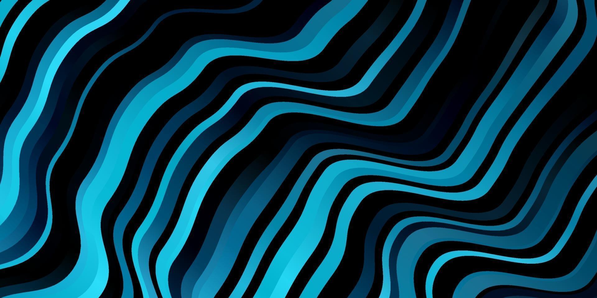 textura de vector azul oscuro con líneas torcidas.