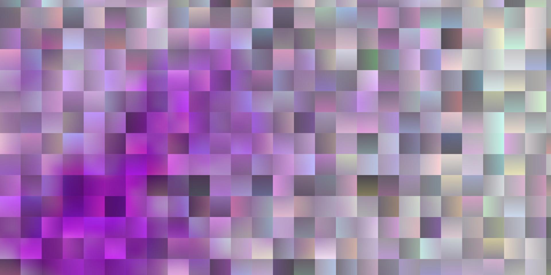 telón de fondo de vector púrpura claro con rectángulos.