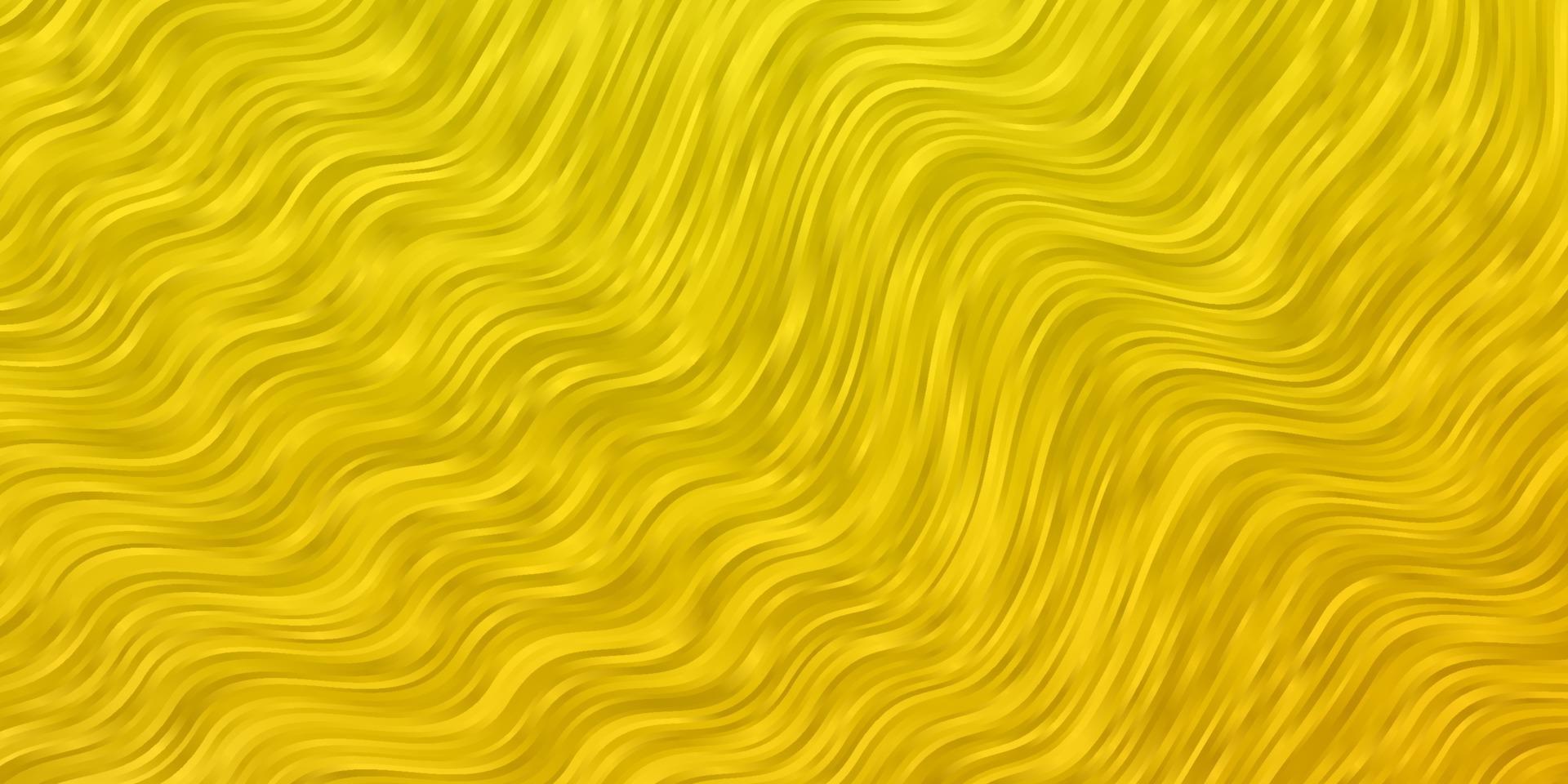 Light Yellow vector texture with curves.