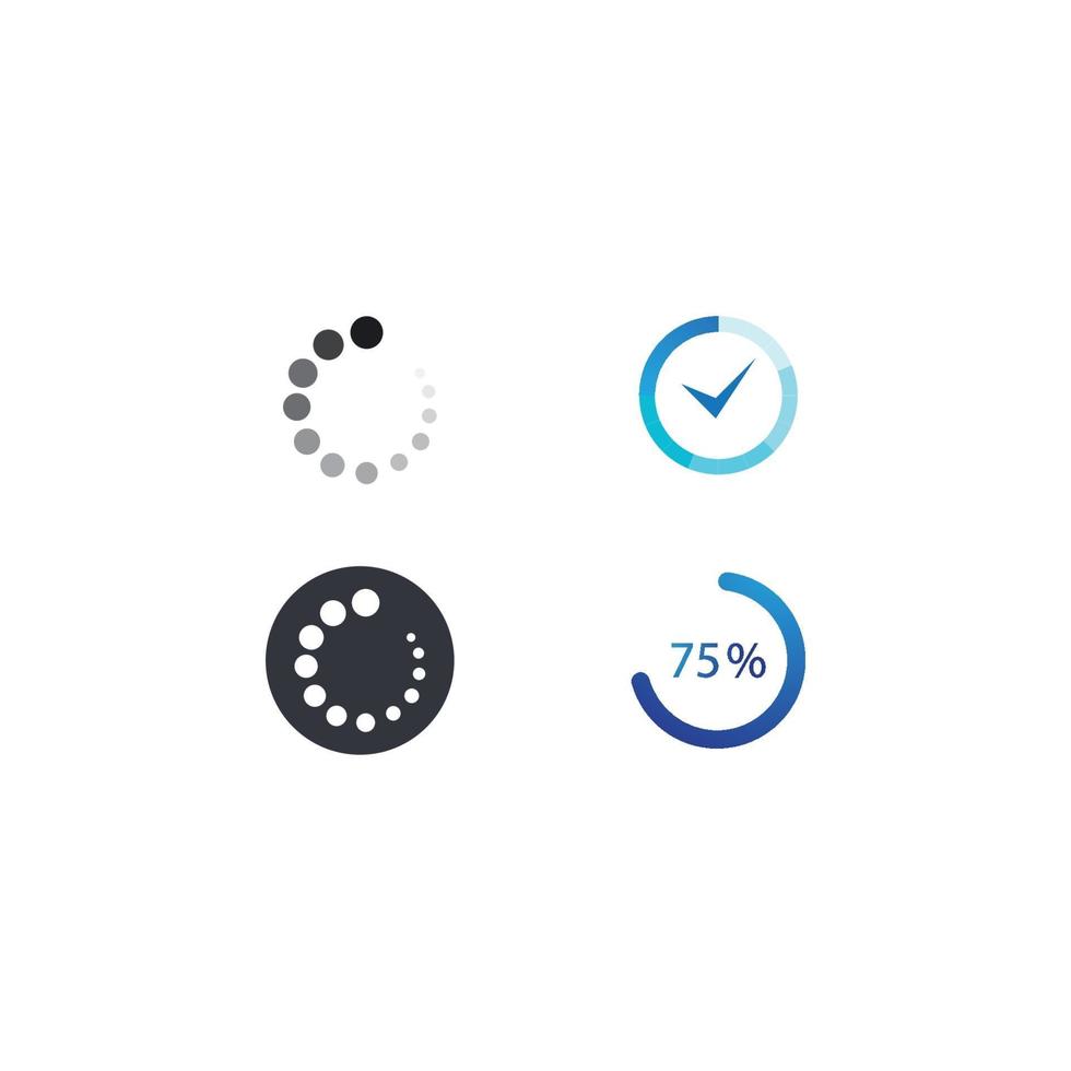 Loading bar icon vector