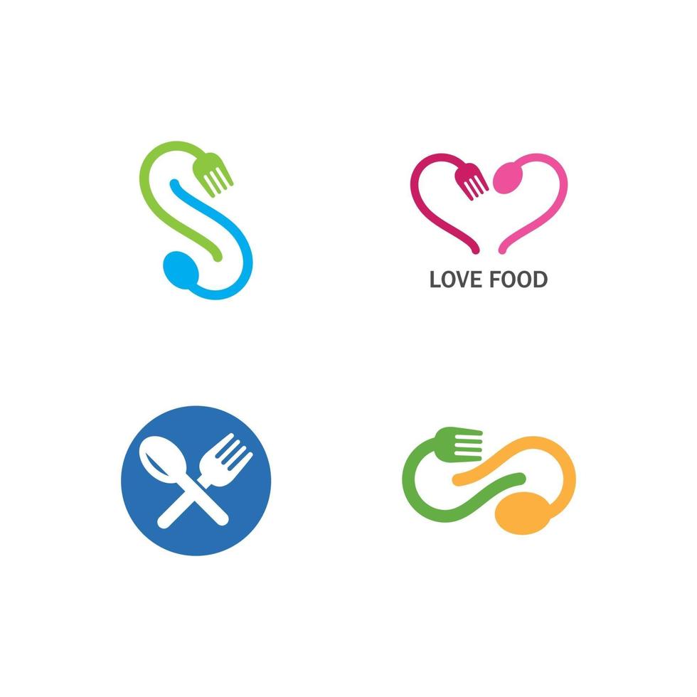fork and spoon icon vector