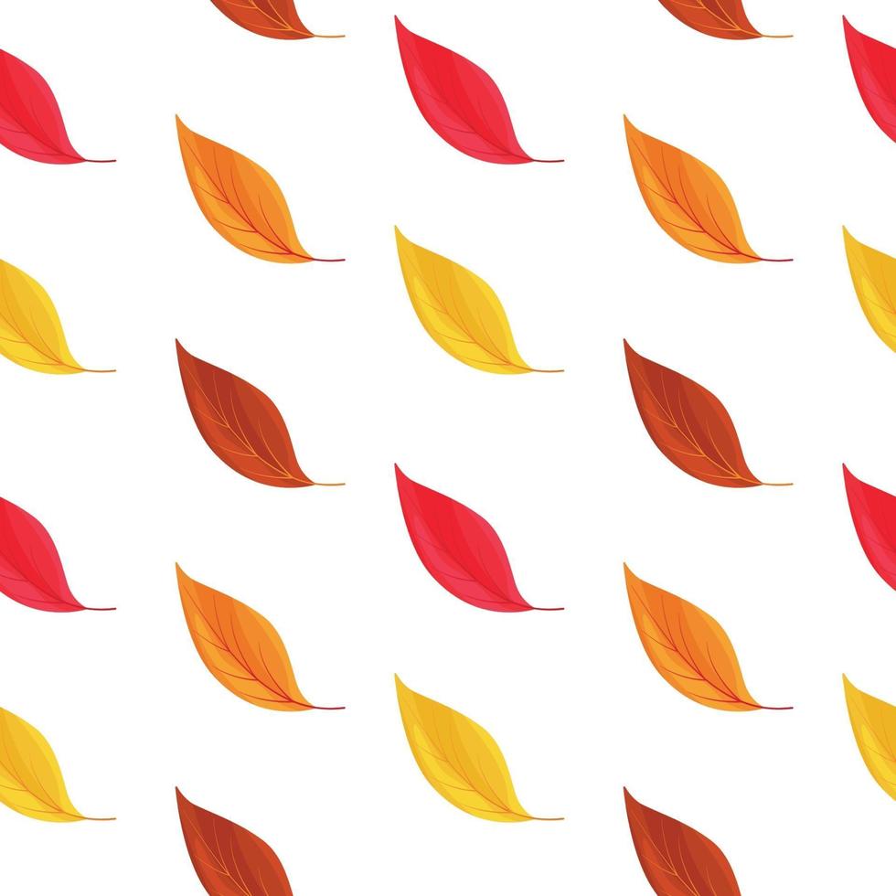 Vector seamless pattern of falling leaves