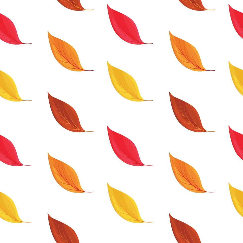 Vector seamless pattern of falling leaves