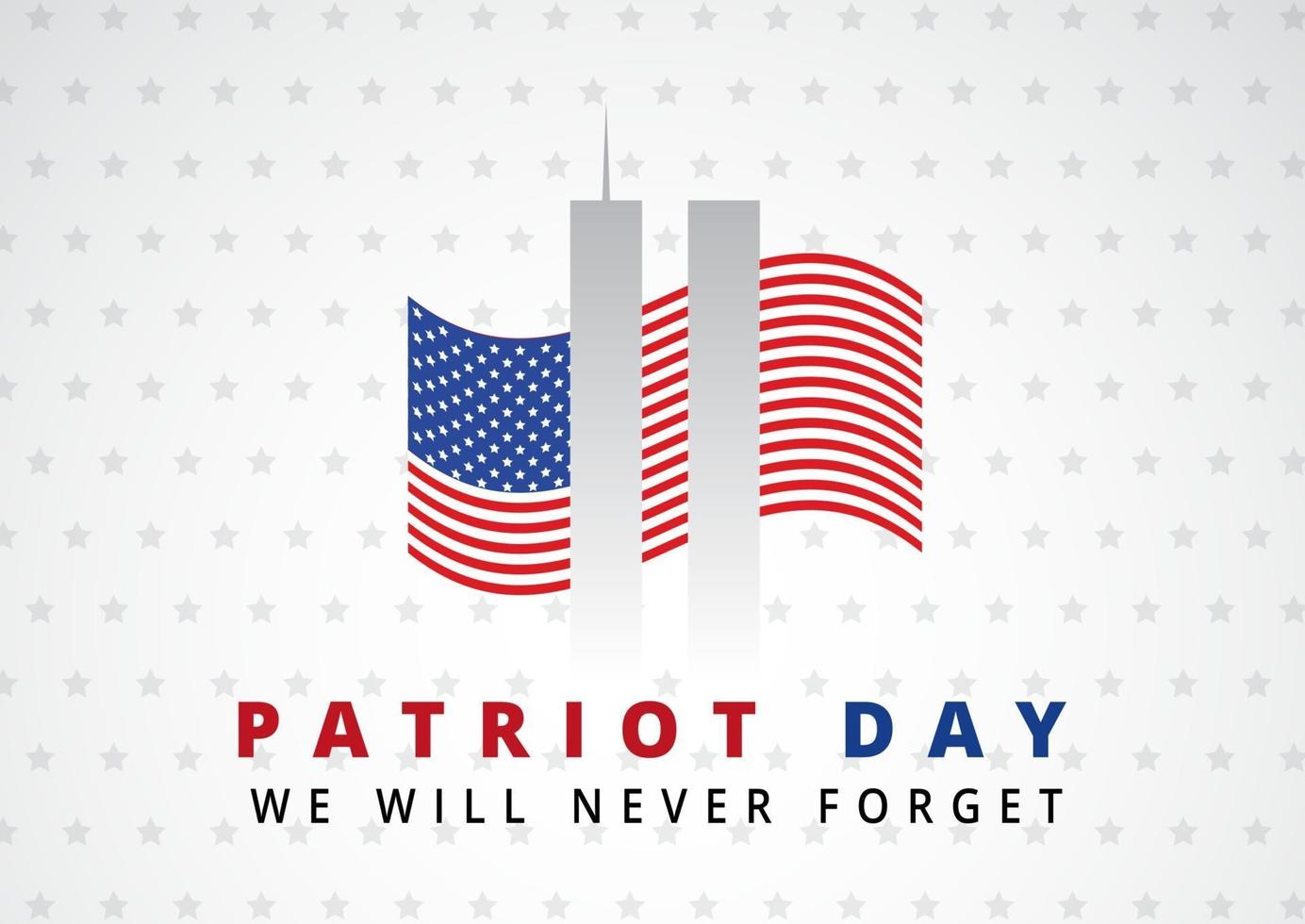 Abstract Patriot Day background vector