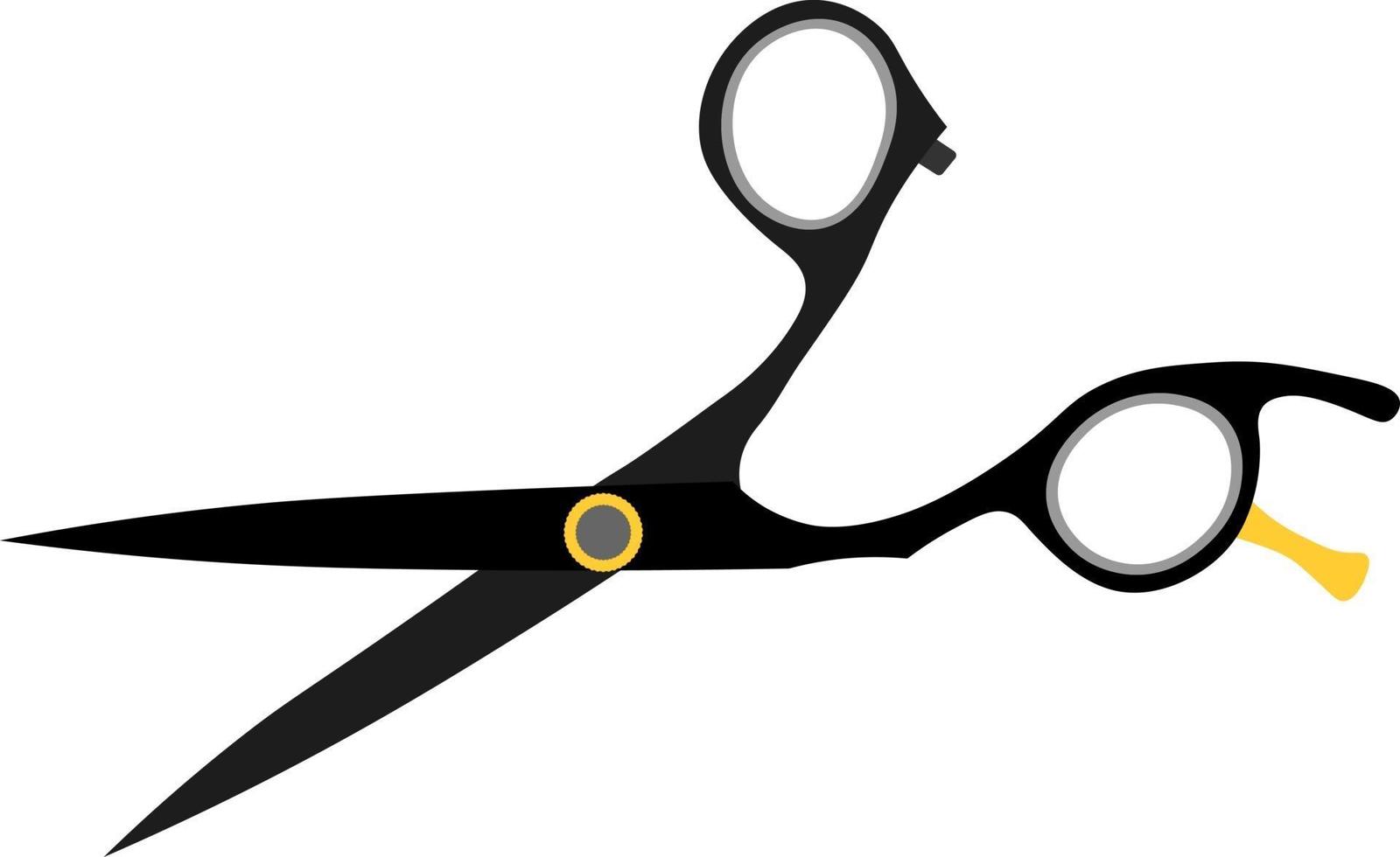 Hairdressing scissors. Barbershop symbols. vector