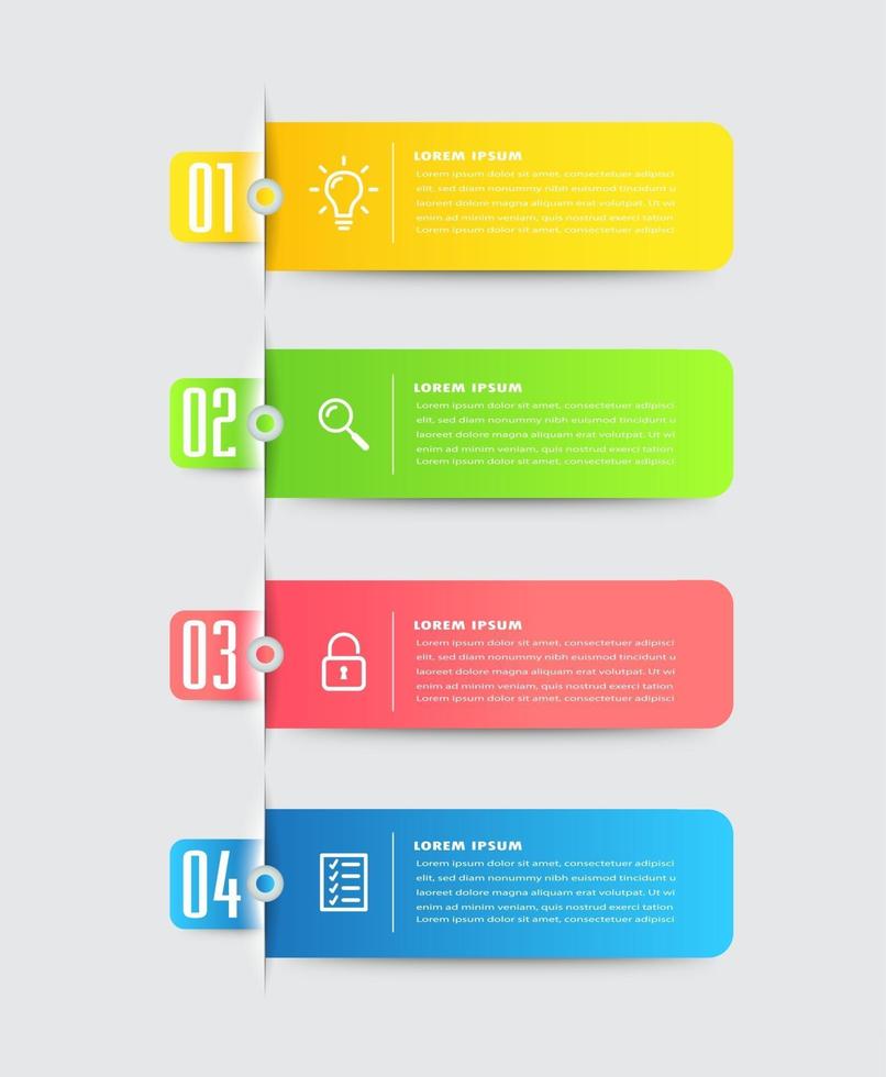 modern text box template, infographics banner vector