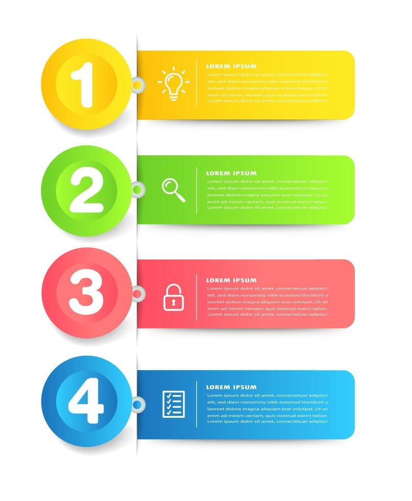 modern text box template, infographics banner vector