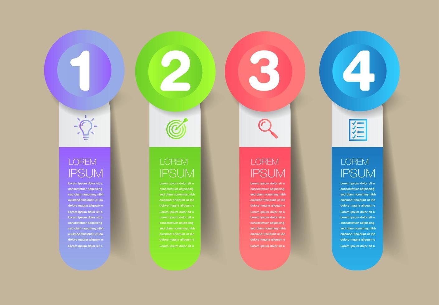 modern text box template, infographics banner vector