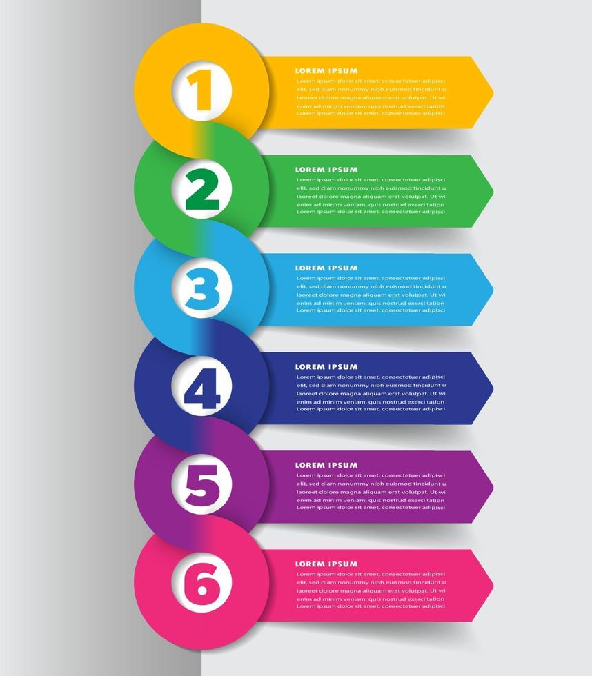 modern text box template, infographics banner vector