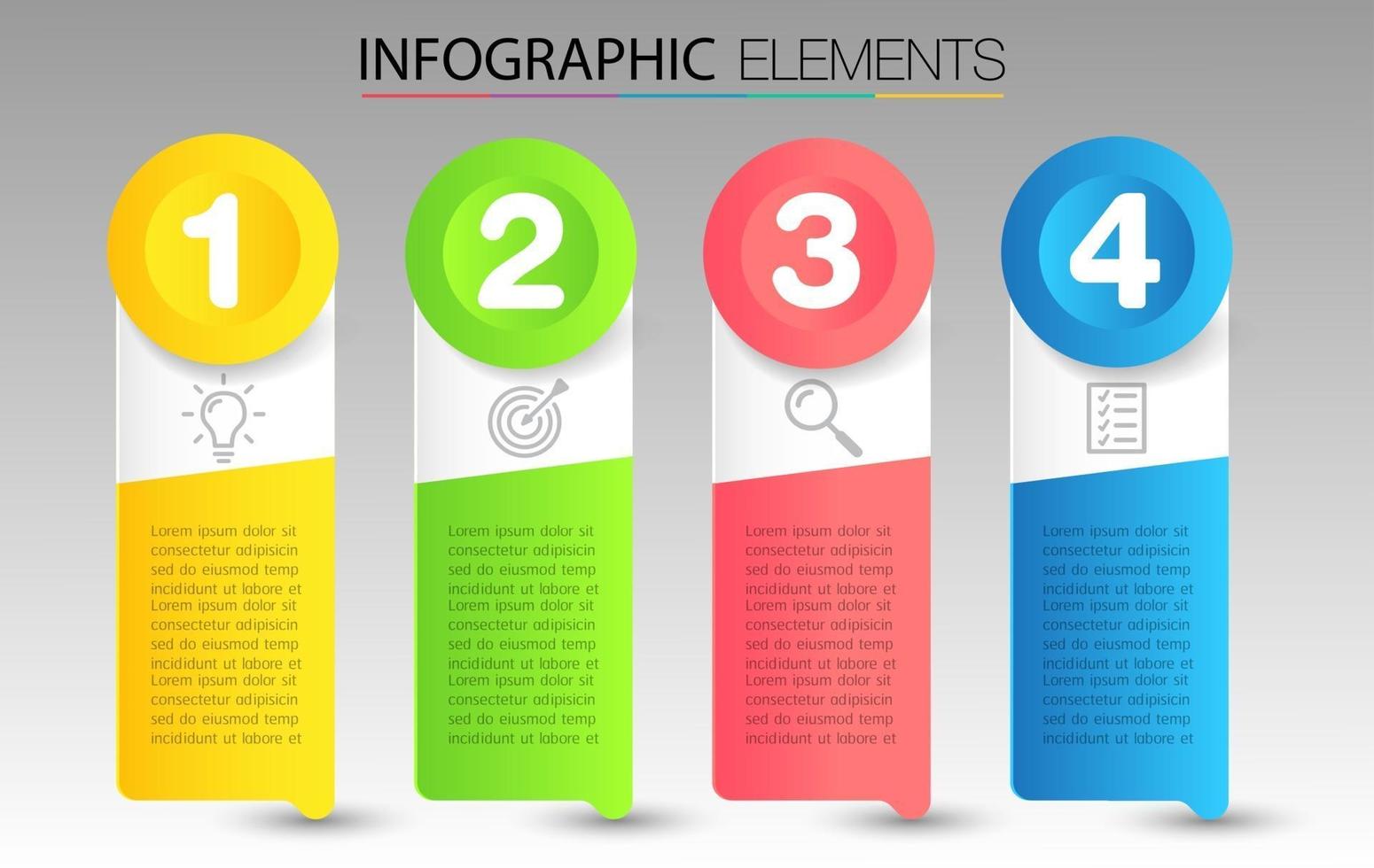 plantilla de cuadro de texto moderno, banner de infografía vector