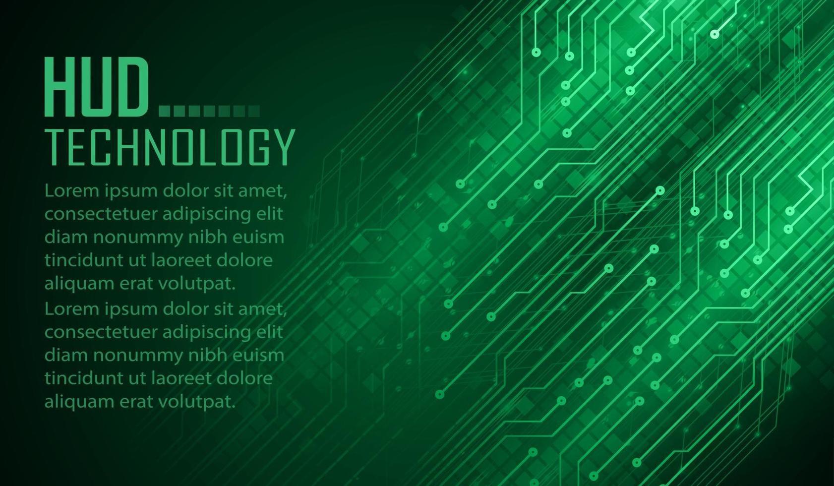 Fondo de concepto de tecnología futura de circuito cibernético de texto vector